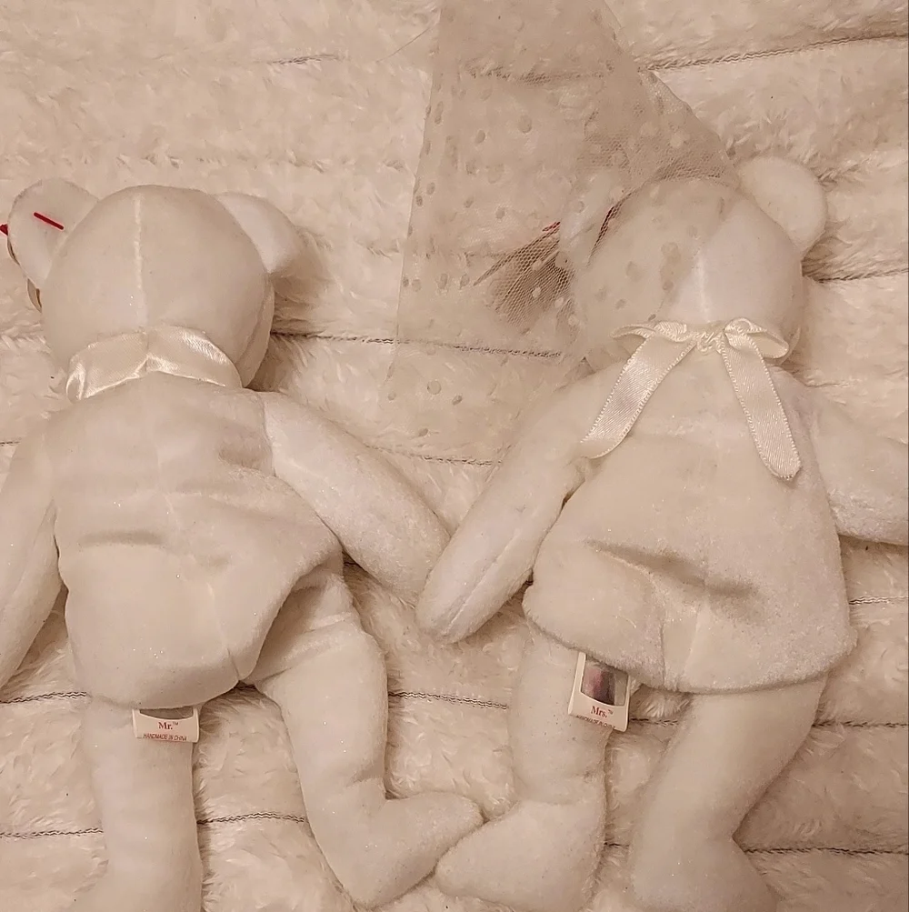 Mr And Mrs Wedding Marriage Ty Beanie Babies Couple With Tags